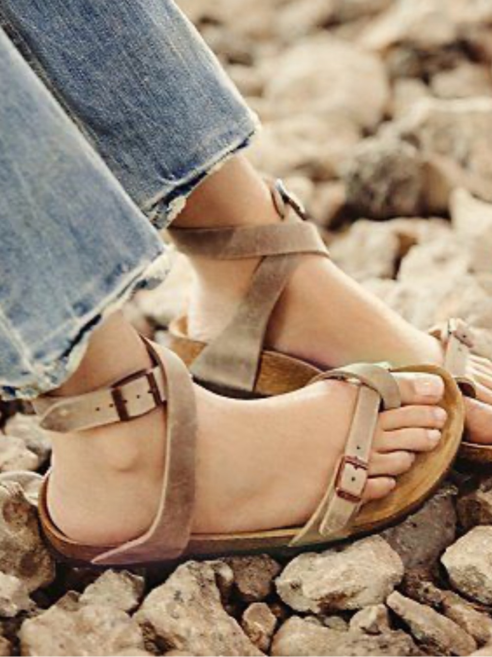 Birkenstock Yara Strappy Ankle Buckle Sandals